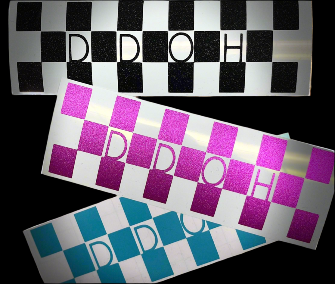 Checkerboard Sticker