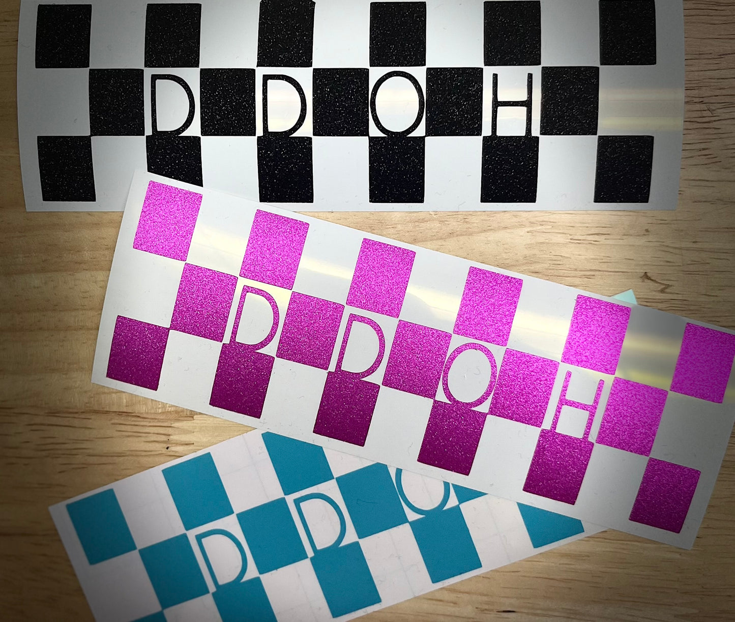 Checkerboard Sticker